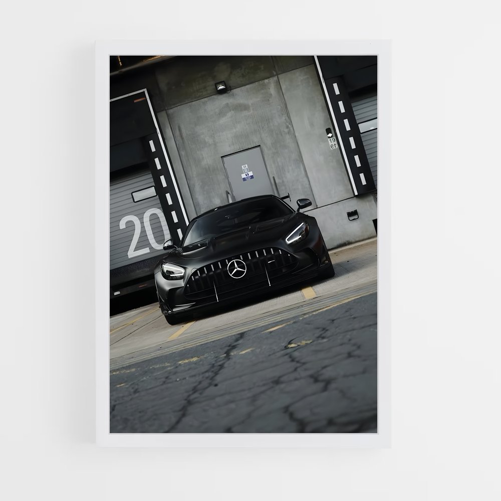 Poster AMG Noir Éclat – affiche Mercedes (vue 3)